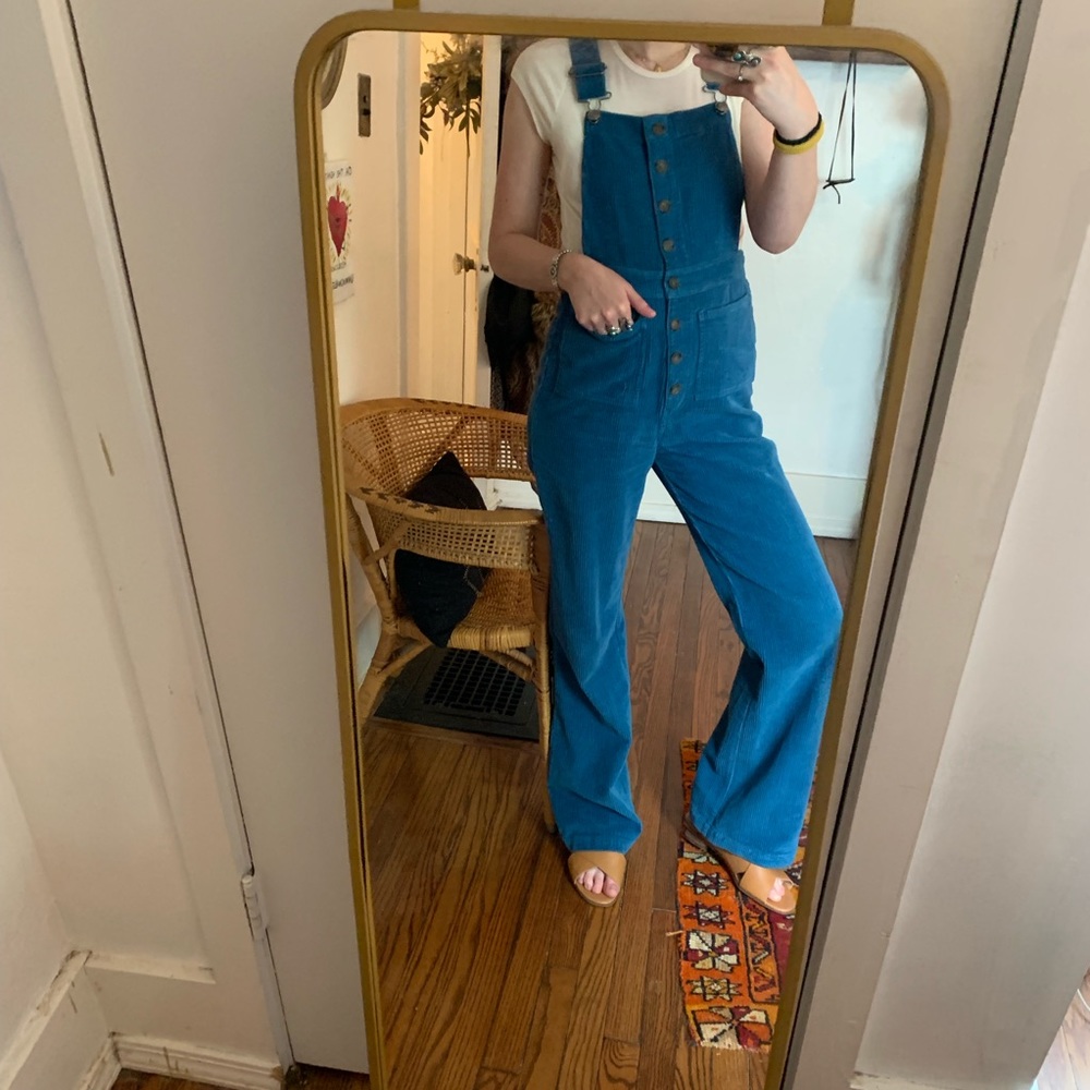 Reformation Corduroy Overalls